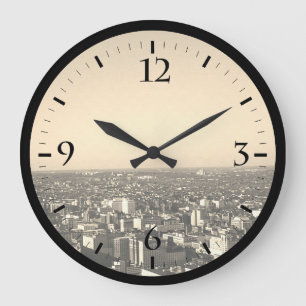 Reloj Redondo Grande Descripción general de la ciudad de Washington USA