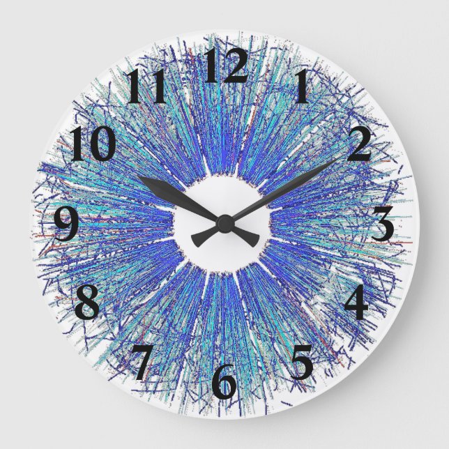 Reloj Redondo Grande Desechos de plasma (Anverso)