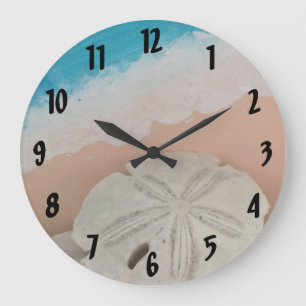 Reloj Redondo Grande Deseos de la playa