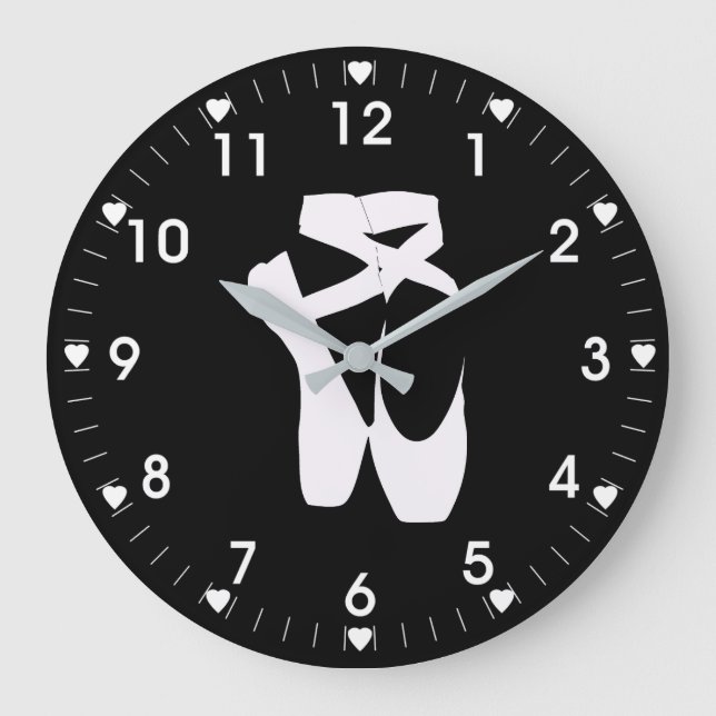 Reloj Redondo Grande Deslizadores del ballet (Anverso)