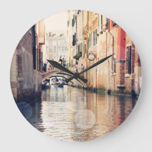 Reloj Redondo Grande Destinations   Venice Gondolas Photograph