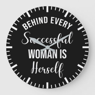 Reloj Redondo Grande Detrás De Cada Mujer Exitosa Está La Mujer