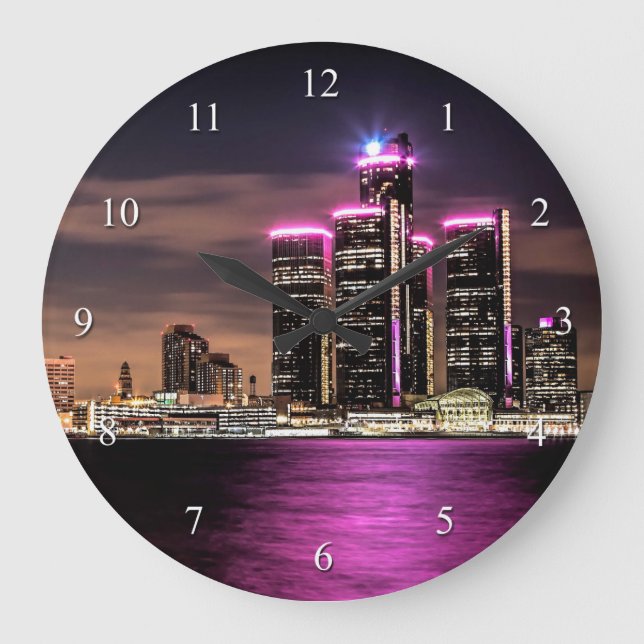 Reloj Redondo Grande Detroit Wall Clock (Anverso)