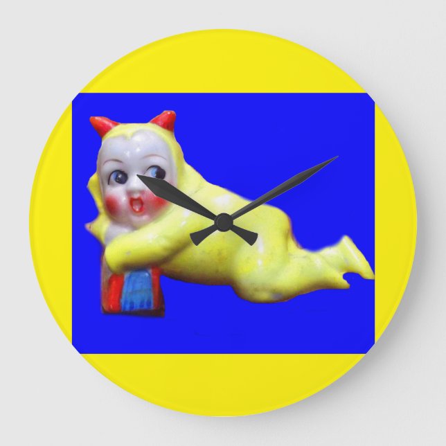 Reloj Redondo Grande devil-ish little imp (Anverso)
