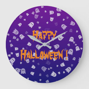 Reloj Redondo Grande Día de las Brujas Fantasmas