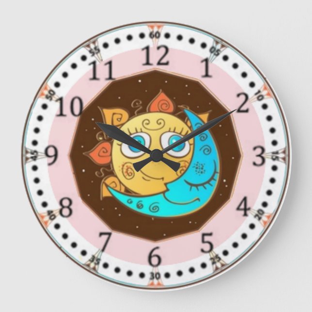 Reloj Redondo Grande Día y noche (Anverso)