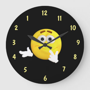 Reloj Redondo Grande Dial confuso del revés de la cara