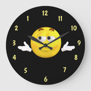 Reloj Redondo Grande Dial inseguro del revés de la cara