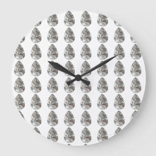 Reloj Redondo Grande Diamante en forma de pera