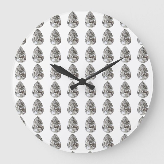 Reloj Redondo Grande Diamante en forma de pera (Anverso)