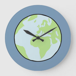 Reloj Redondo Grande Die Erde