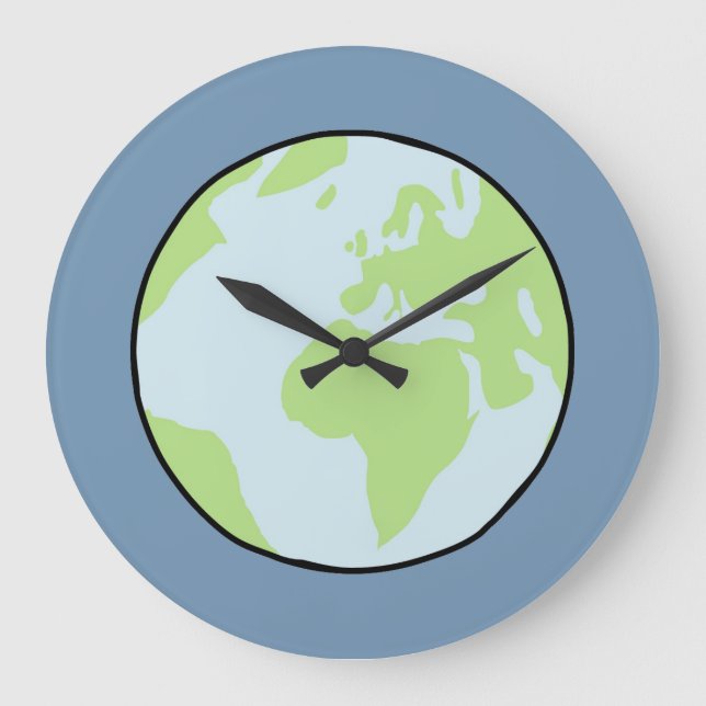 Reloj Redondo Grande Die Erde  (Anverso)