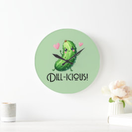 Reloj Redondo Grande Dill-icioso