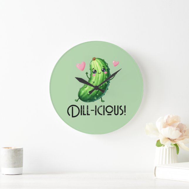Reloj Redondo Grande Dill-icioso (Hogar)