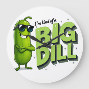 Reloj Redondo Grande Dill Pickles Lovers Gift - Divertidos diseños de P