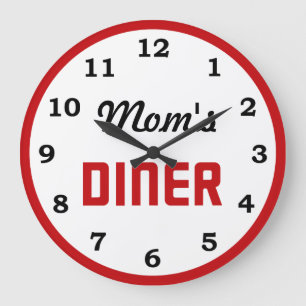 Reloj Redondo Grande Diner de mamá
