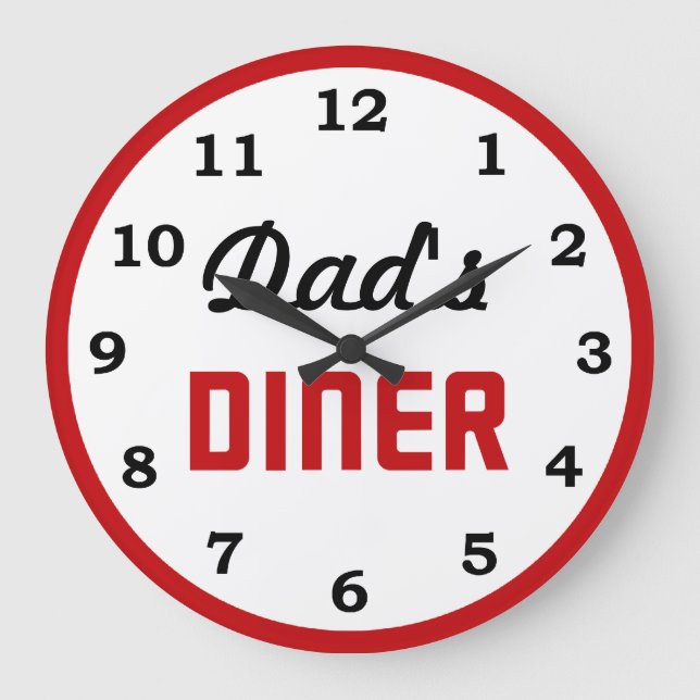 Reloj Redondo Grande Diner de papá (Anverso)