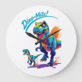 Reloj Redondo Grande Dino-Mite