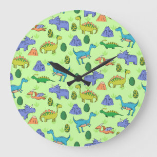 Reloj Redondo Grande Dinosaurios Cuidados, Estilo Personalizado.