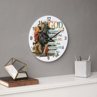 Reloj Redondo Grande Dios Me Diseñó...
