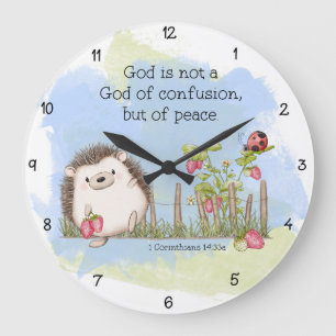 Reloj Redondo Grande Dios no es un Dios de confusión sino de paz