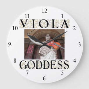 Reloj Redondo Grande Diosa de la viola