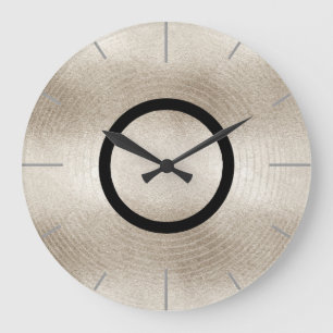 Reloj Redondo Grande Disco de grabación de platino de música de moda