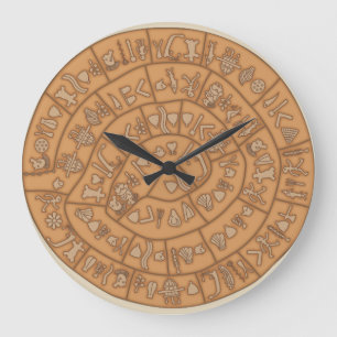 Reloj Redondo Grande Disco de Phaistos