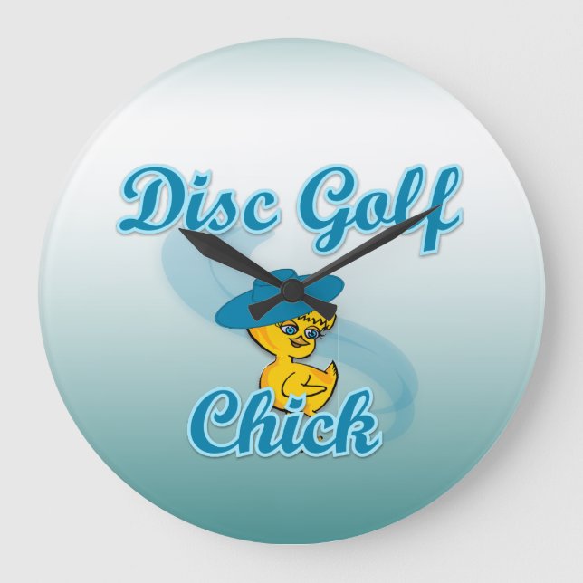 Reloj Redondo Grande Disco Golf Chick #3 (Anverso)