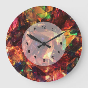 Reloj Redondo Grande Diseñador abstracto moderno único inspirado en