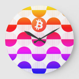 Reloj Redondo Grande Diseñador de bitcoin