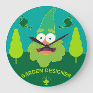 Reloj Redondo Grande Diseñador de jardines Diseño de jardinería Gar