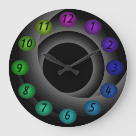 Reloj Redondo Grande Diseñador flotante del contemporáneo de los