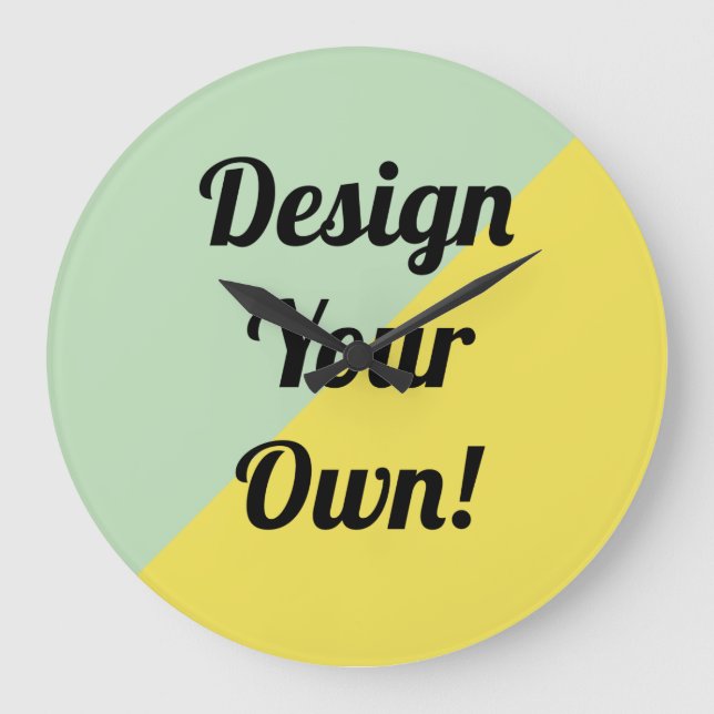 Reloj Redondo Grande Diseñar tu regalo personalizado (Anverso)