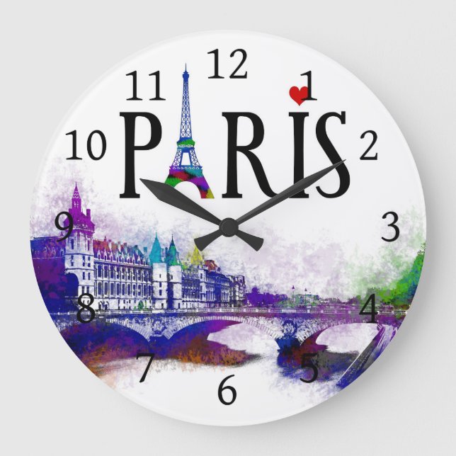 Reloj Redondo Grande diseño 177 París Francia (Anverso)