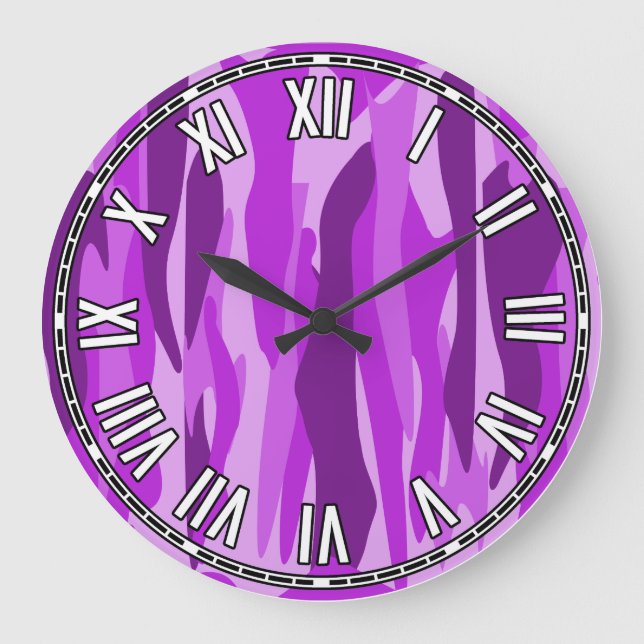 Reloj Redondo Grande Diseño abstracto (Anverso)