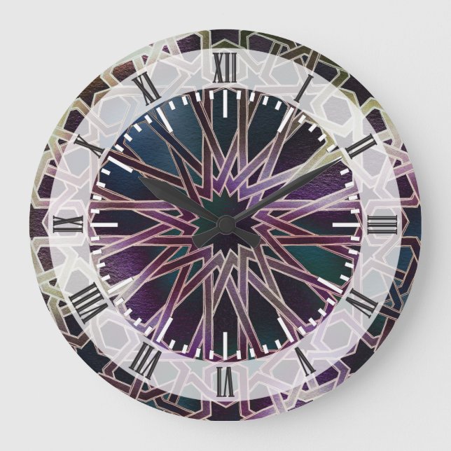 Reloj Redondo Grande Diseño de Alhambra (Anverso)