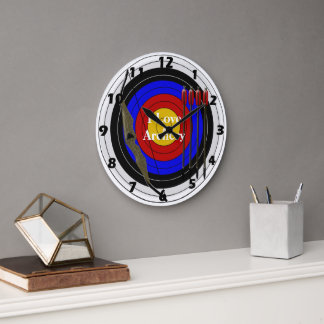 Reloj Redondo Grande Diseño de arquería personalizada