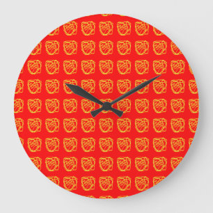 Reloj Redondo Grande Diseño de arte String y Rope Hope