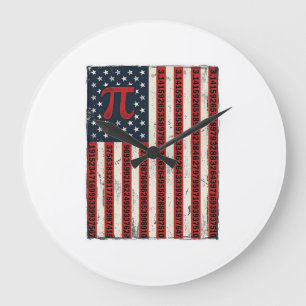 Reloj Redondo Grande Diseño de camiseta de profesor de matemáticas de b