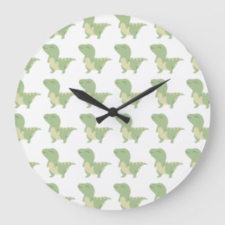 Reloj Redondo Grande Diseño de dinosaurios bebés