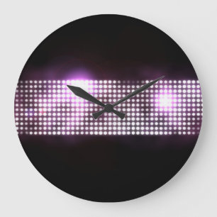 Reloj Redondo Grande Diseño de fondo abstracto y glamoroso.