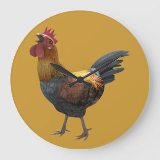 Reloj Redondo Grande Diseño de gallo