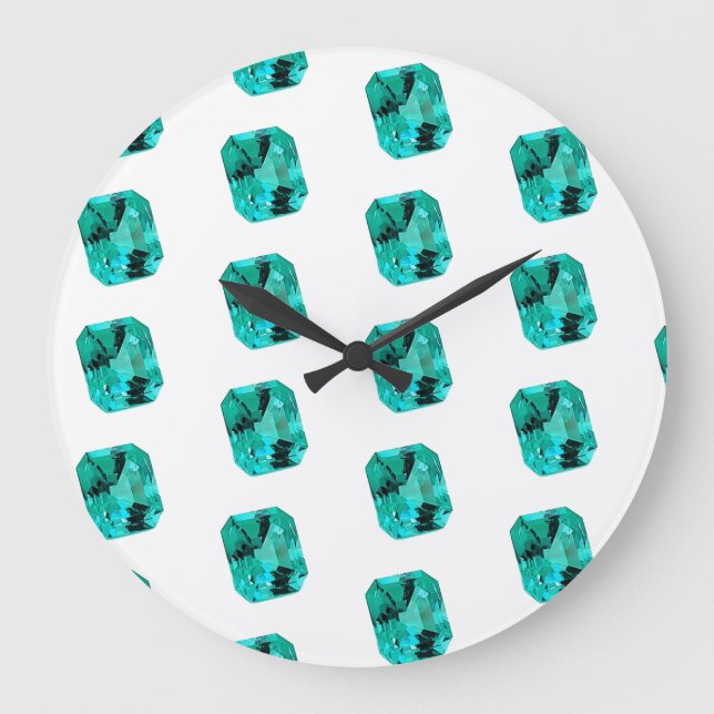 Reloj Redondo Grande Diseño de Gem (Anverso)