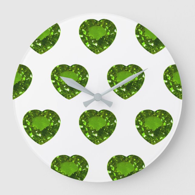 Reloj Redondo Grande Diseño de Gem (Anverso)