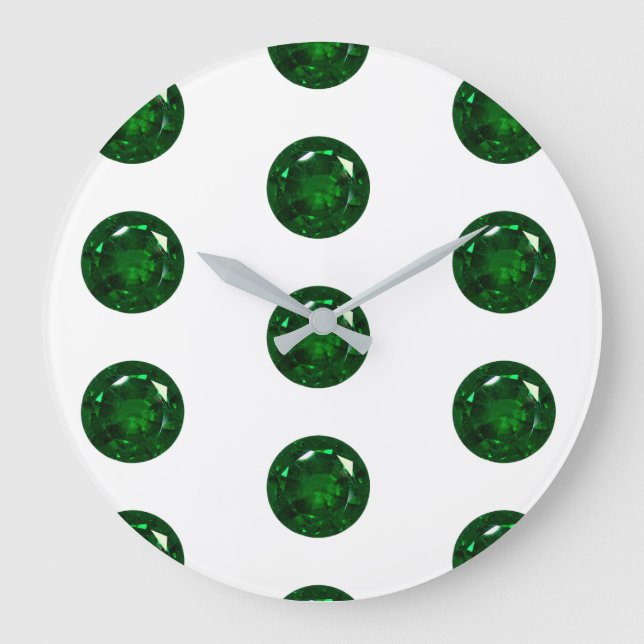 Reloj Redondo Grande Diseño de Gem (Anverso)