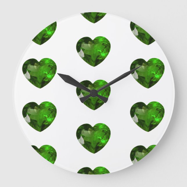 Reloj Redondo Grande Diseño de Gem (Anverso)