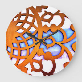Reloj Redondo Grande Diseño de la Puerta Árabe