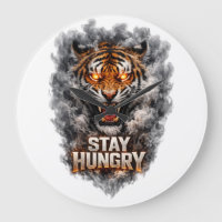 Diseño de motivación de tigre con hambre