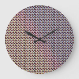Reloj Redondo Grande Diseño de patrón digital abstracto moderno 1260